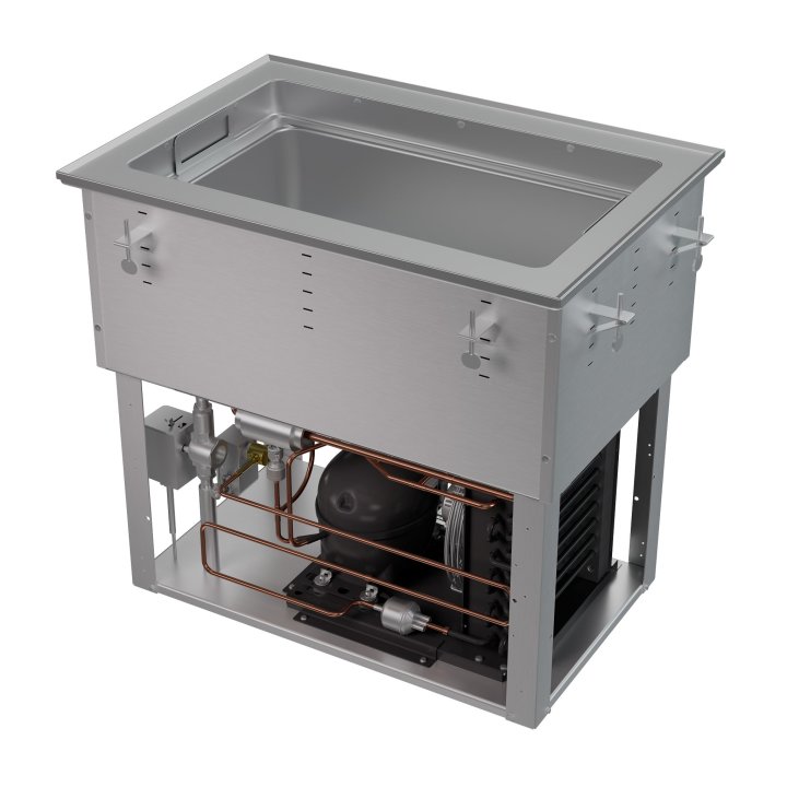 One-well 120-volt Hot, Cold, Frozen drop-in unit with auto drain