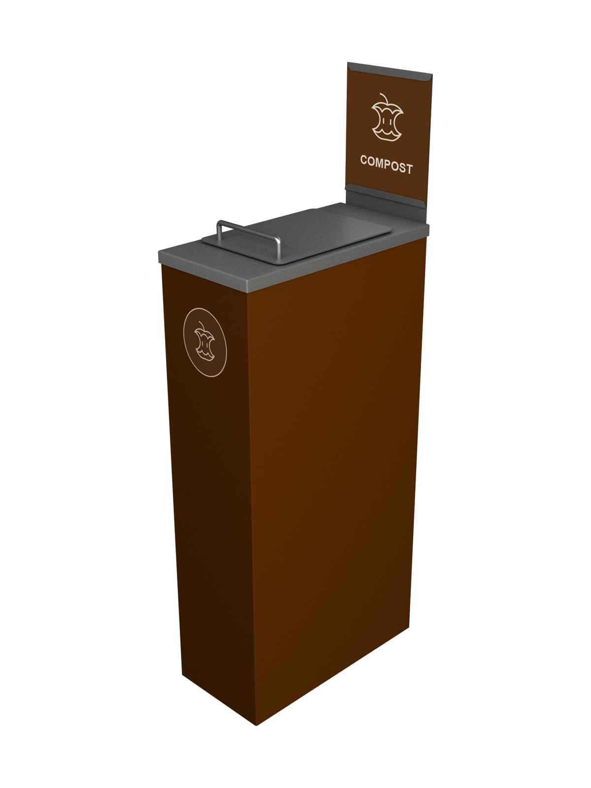 SPECTRUM – Single – Kit – Cube Slim – Compost – Lift – Brown