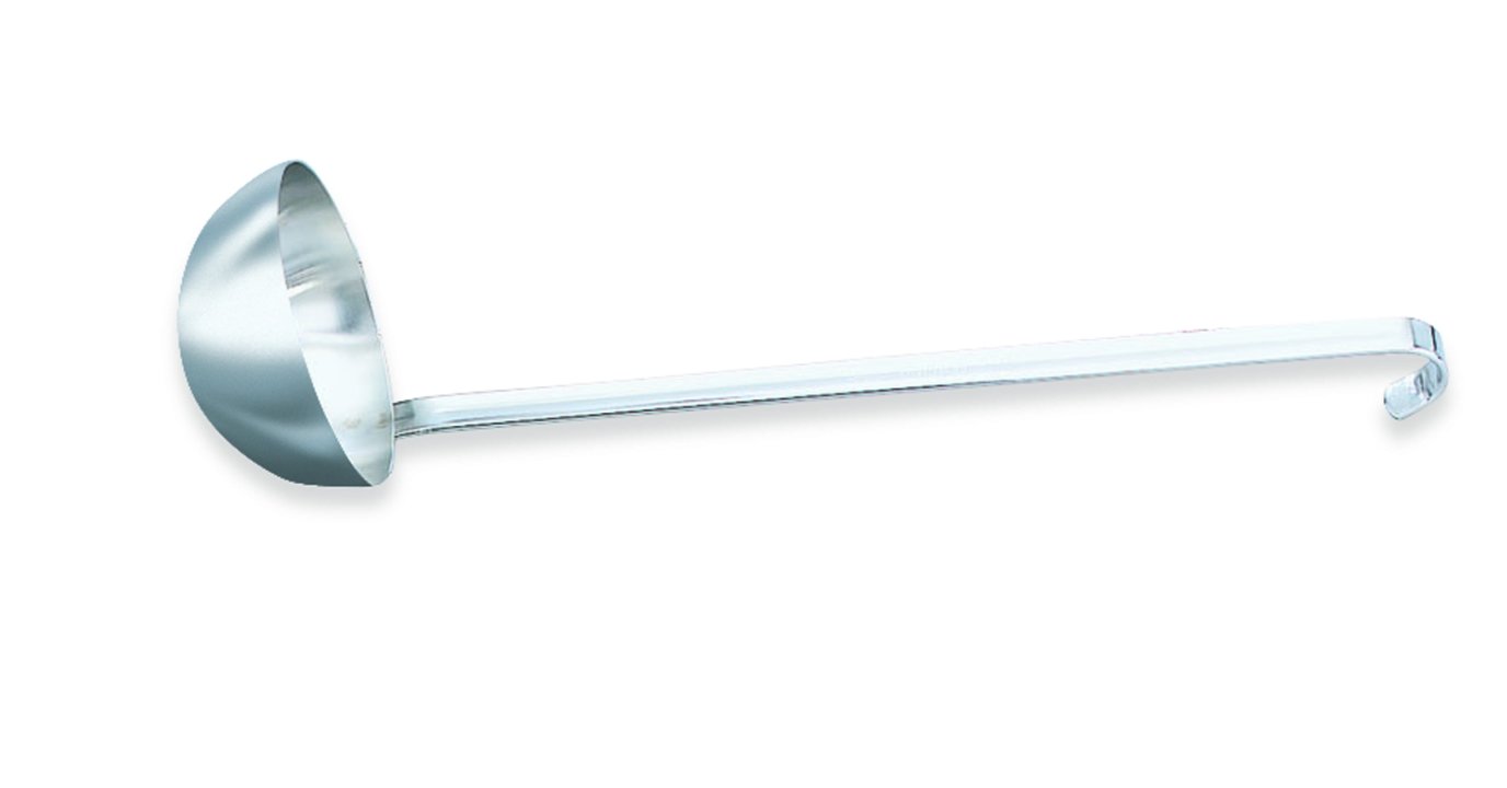 24-ounce stainless steel ladle with 18 ⅛-inch handle