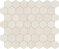 Moroccan Concrete Off White 2×2 Hexagon Mosaic Matte