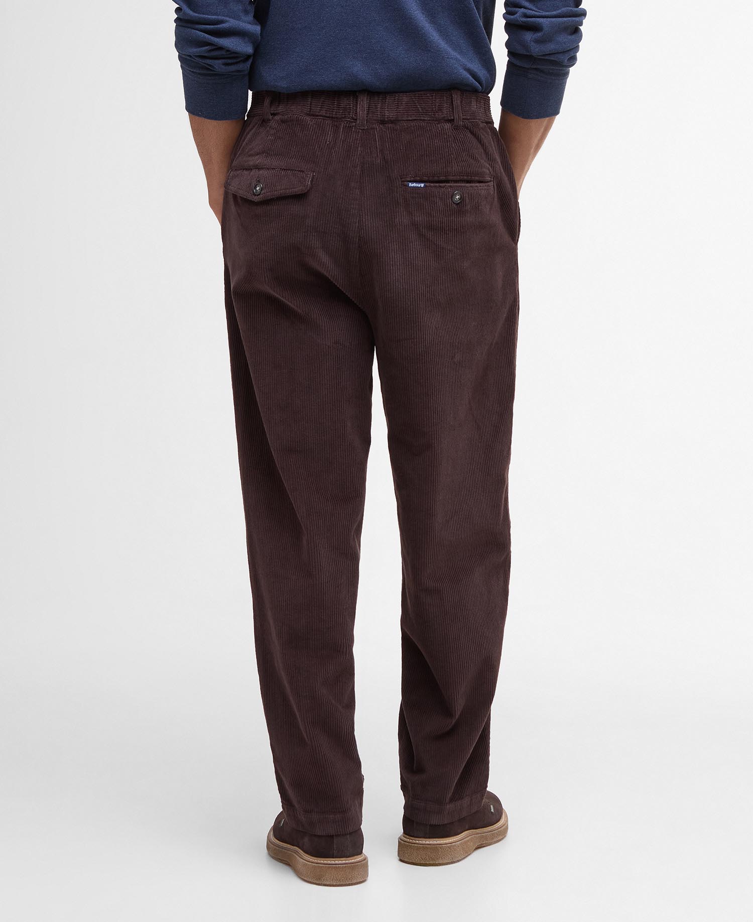 Pantaloni in velluto stretch a coste sottili dalla vestibilità comoda image number 2