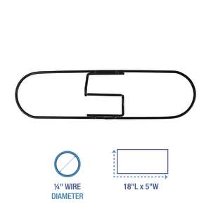 Boardwalk, Zinc Clip-On Dust Mop Frame, 18"