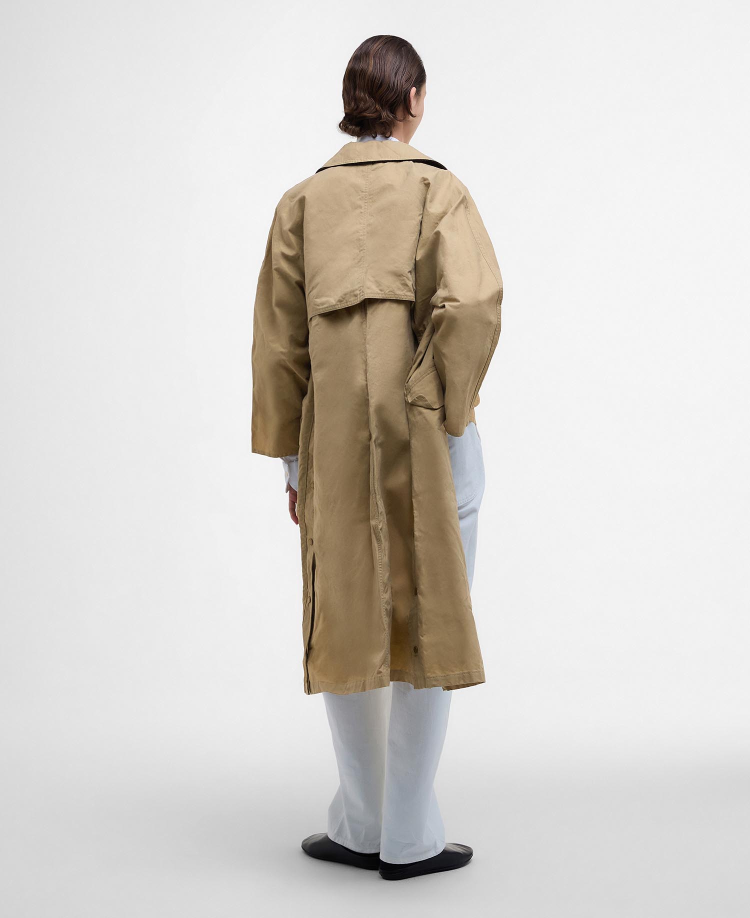Barbour The Edit by Alexa Lizzy Showerproof Car Coat image number 2