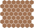 Persia Rust 2×2 Hexagon Mosaic Matte