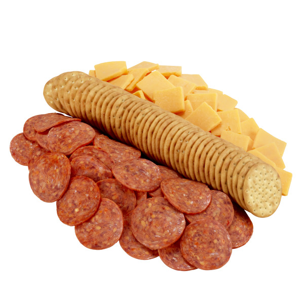 HORMEL GATHERINGS(r) Snack Tray, Pepperoni & Cheese, 6/14 oz. . C1C0 - Front Center Out of Package (Hi Res)