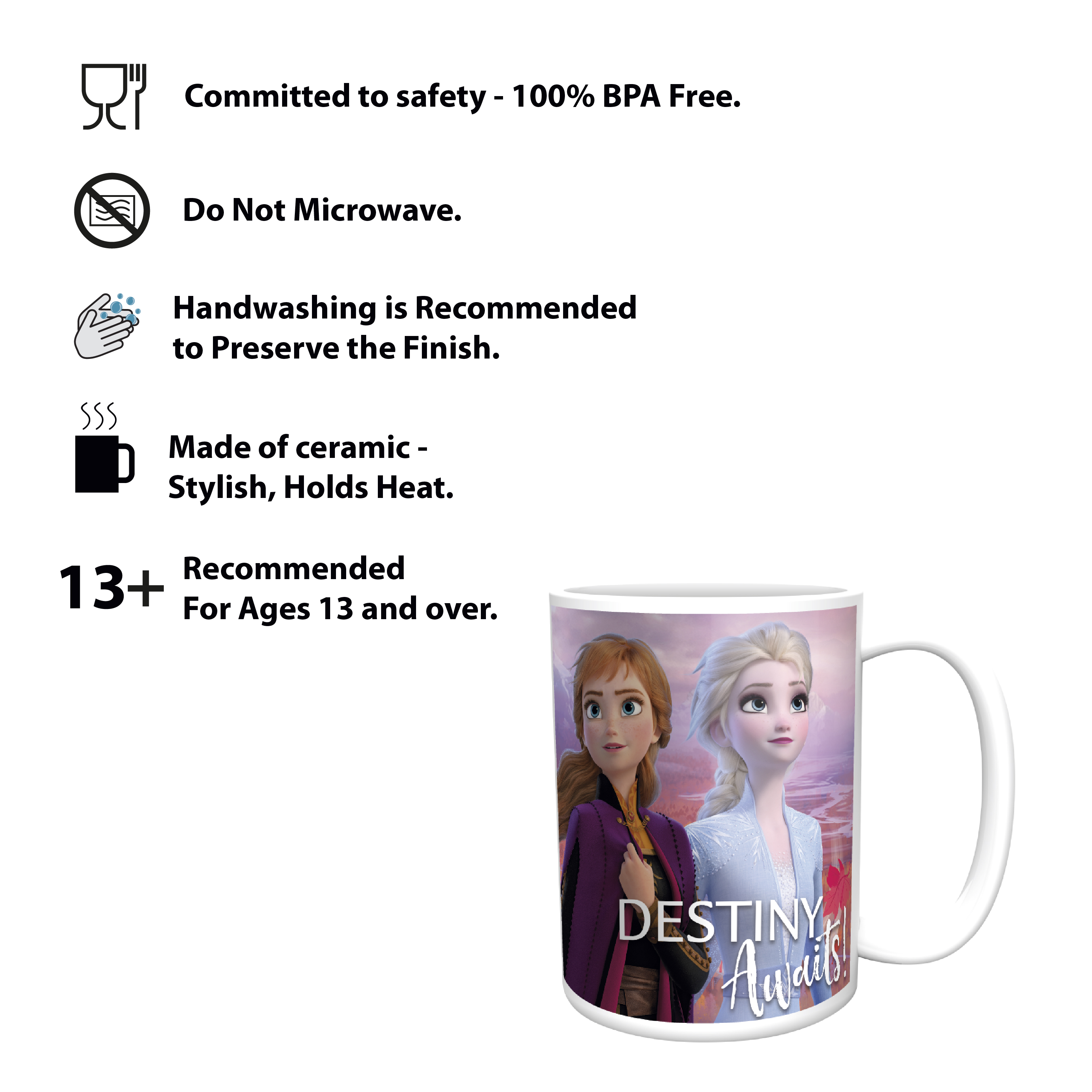 Disney Frozen 2 Movie 15 ounce Coffee Mug and Spoon, Anna, Elsa & Olaf slideshow image 10 Disney Frozen 2 Movie 15 ounce Coffee Mug and Spoon, Anna, Elsa & Olaf slideshow image 10