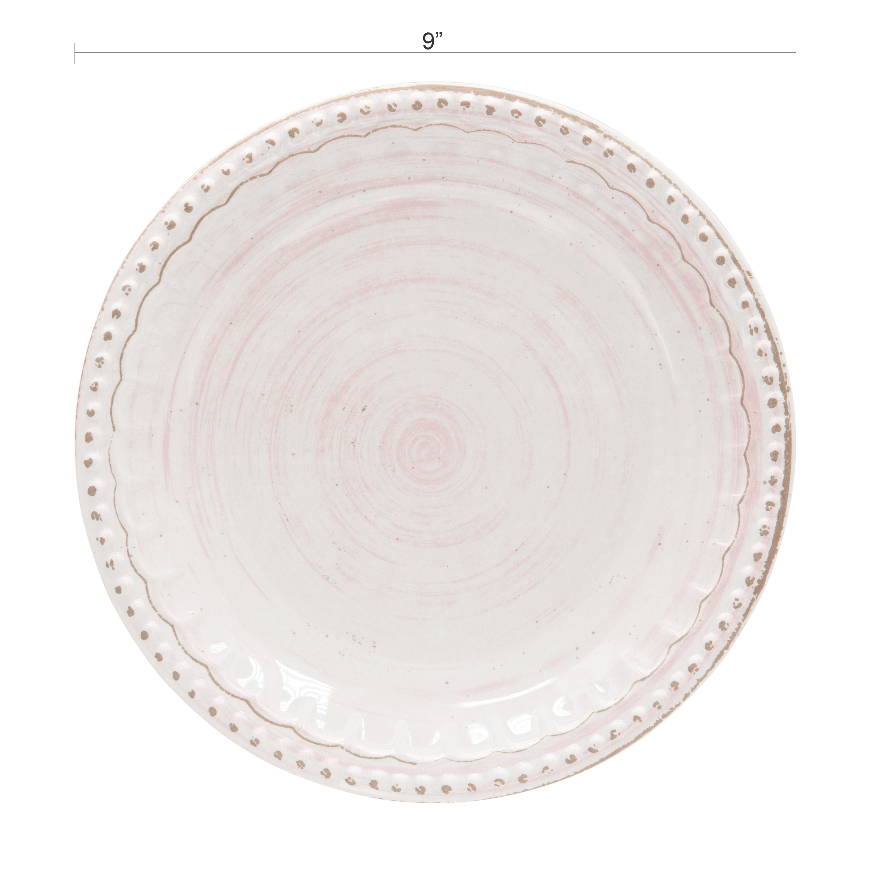 French Country Plate & Bowl Sets, Pink, 12-piece set slideshow image 5 French Country Plate & Bowl Sets, Pink, 12-piece set slideshow image 5