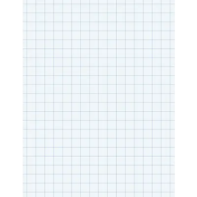 Pacon  Composition Paper, White, 2-sided, 1/2 in quadrille ruled 8-1/2