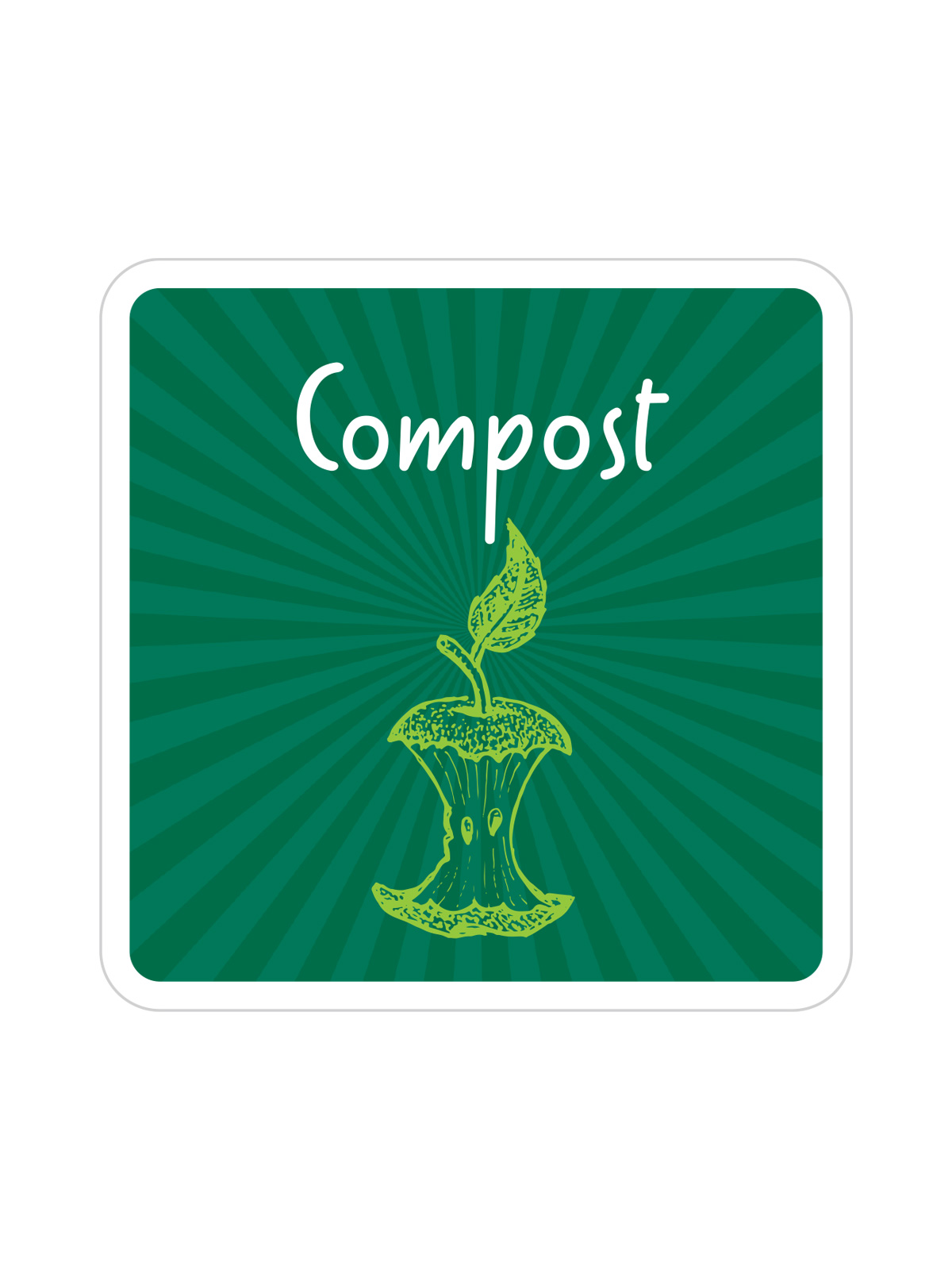 MOSAIC – Label – Compost – Green