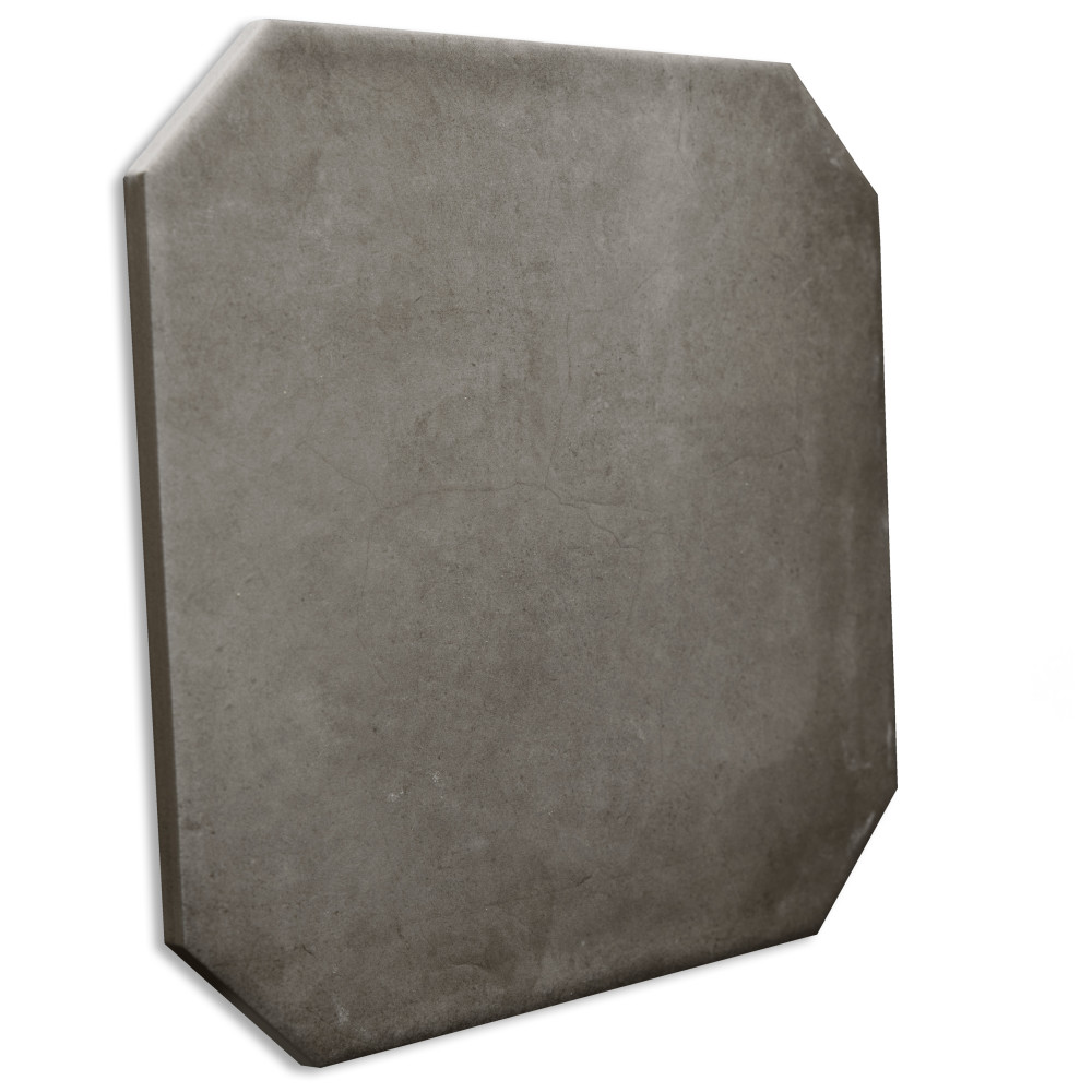 Laverton Octagon Grafito with Taco Gris 7-7/8 in. x 7-7/8 in. Porcelain Floor and Wall Tile