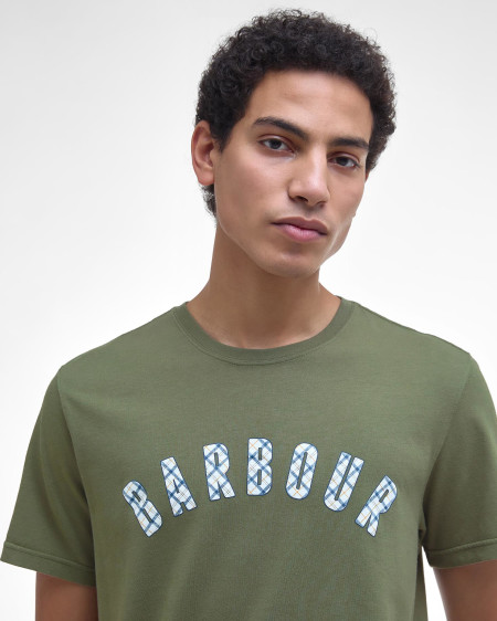 T-shirt con logo in tartan Torpoint