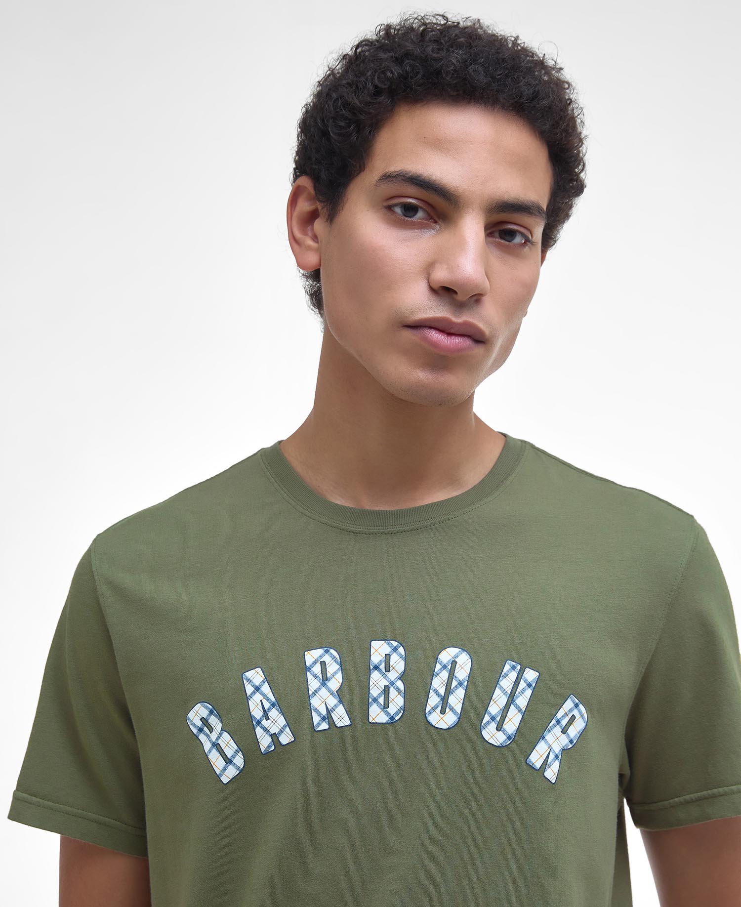 T-shirt con logo in tartan Torpoint image number 3