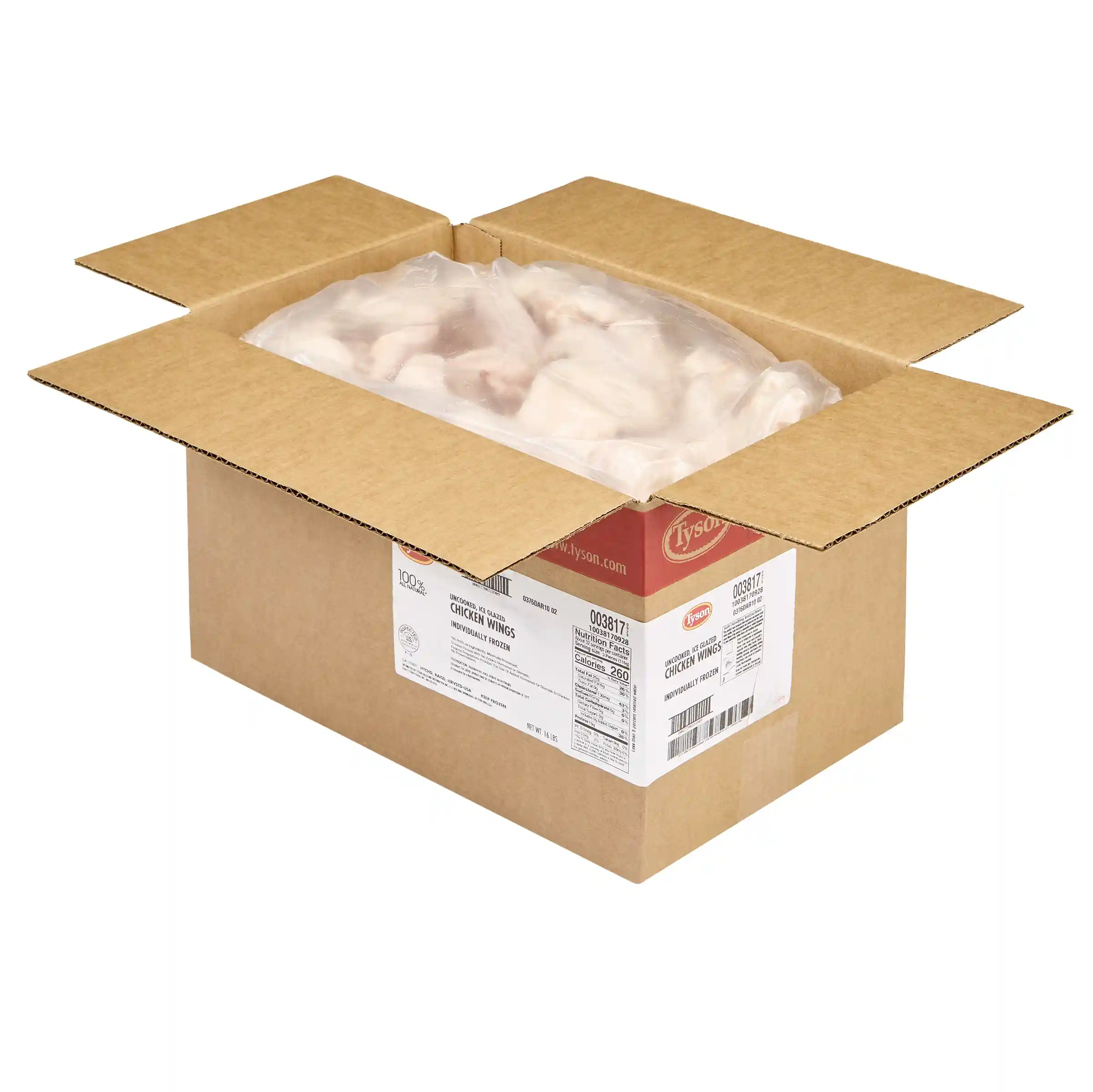 Tyson® All Natural* Uncooked Unbreaded IF Bone-in Chicken Wings_image_4