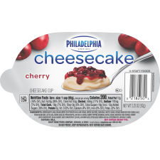 Philadelphia Cherry Cheesecake Refrigerated Snacks 3.3 oz Cup