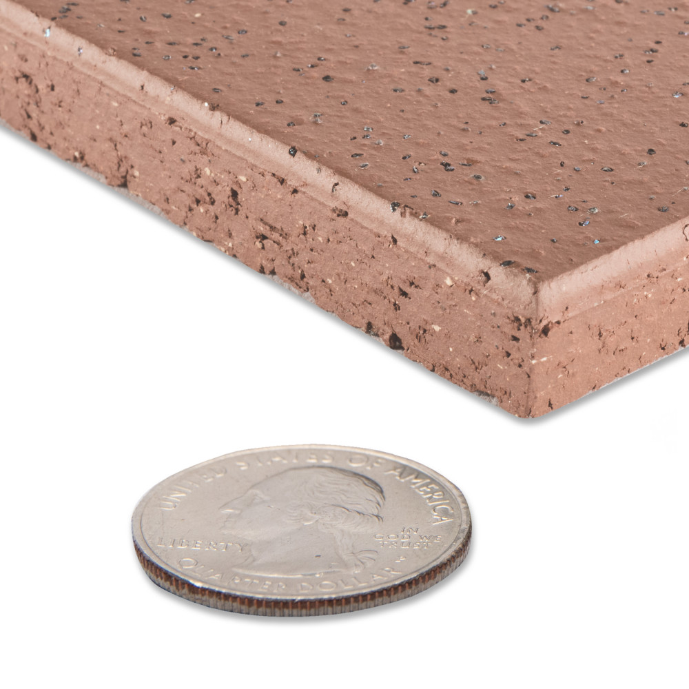 Lincoln Quarry Abrasive Mayflower Red 6 in. x 6 in. Ceramic Floor and Wall Tile