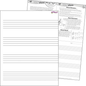 Music Staff Paper Wipe-Off&reg; Chart, 17" x 22"