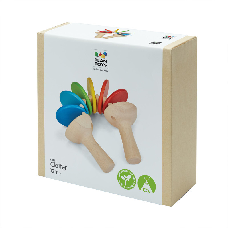 Wooden Clatter Toy Percussion Instrument
