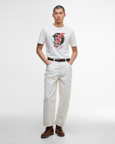 T-shirt con stampa Flash Whisper White