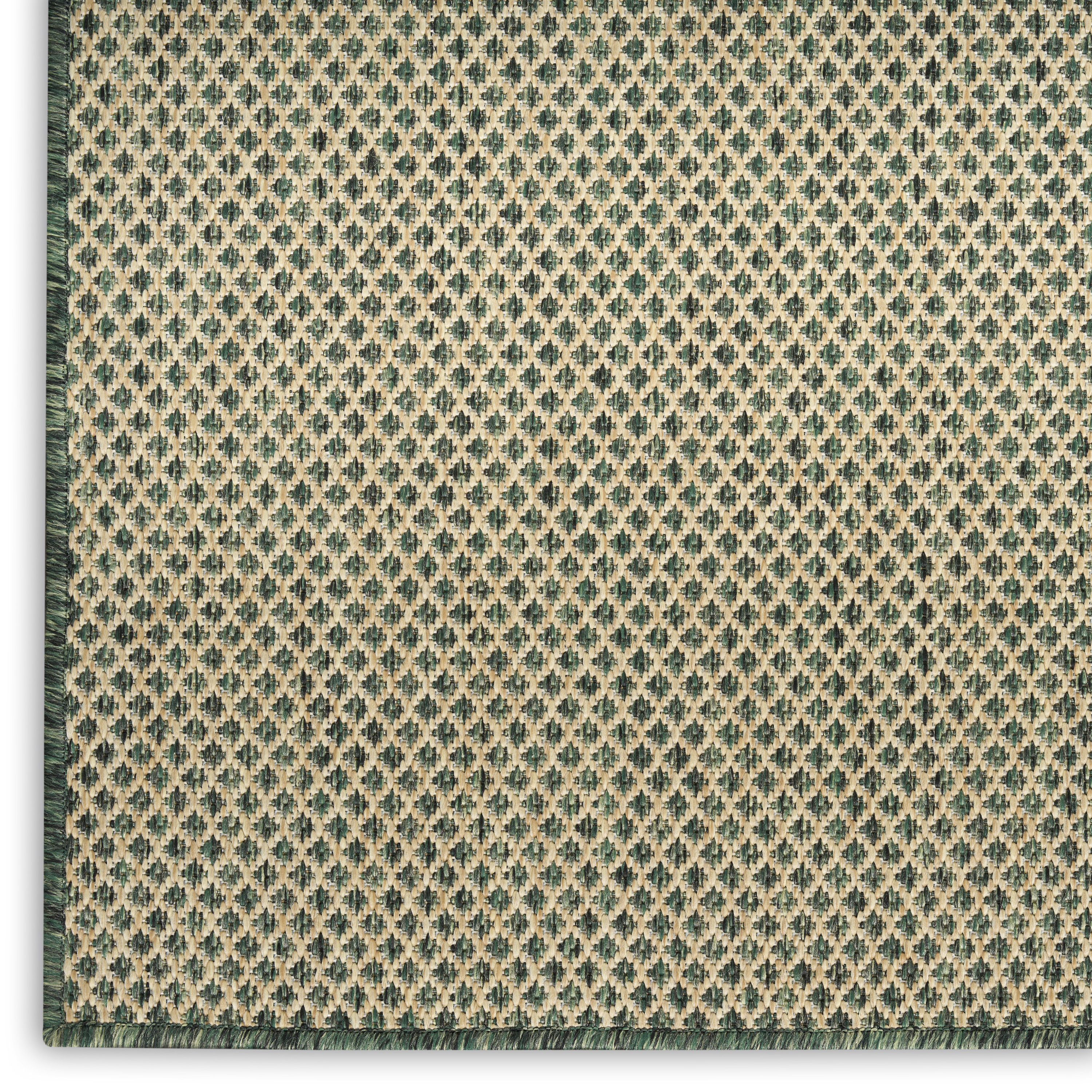 Nourison Courtyard 9' x 12' Green Modern Rug