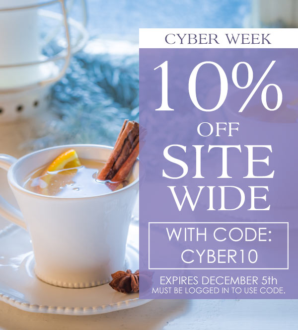 Cyber Week Deal. 10% off Site Wide with Code: CYBER10 *Expires 12/5/22. Must be logged in to use code.