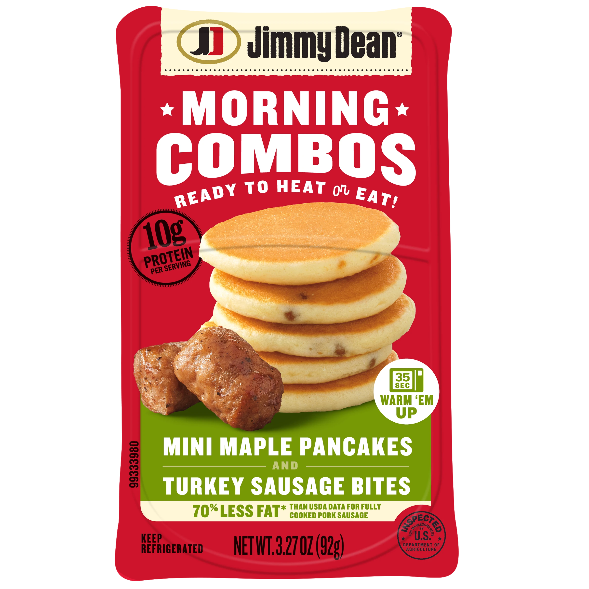 Mini Maple Pancakes and Turkey Sausage Bites Morning Combos