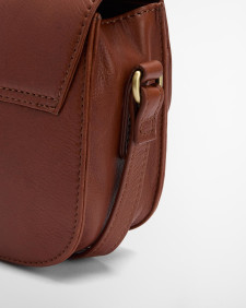Isla Leather Crossbody Bag Brown