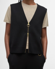 Maya Zip-Up Tank Top Classic Black