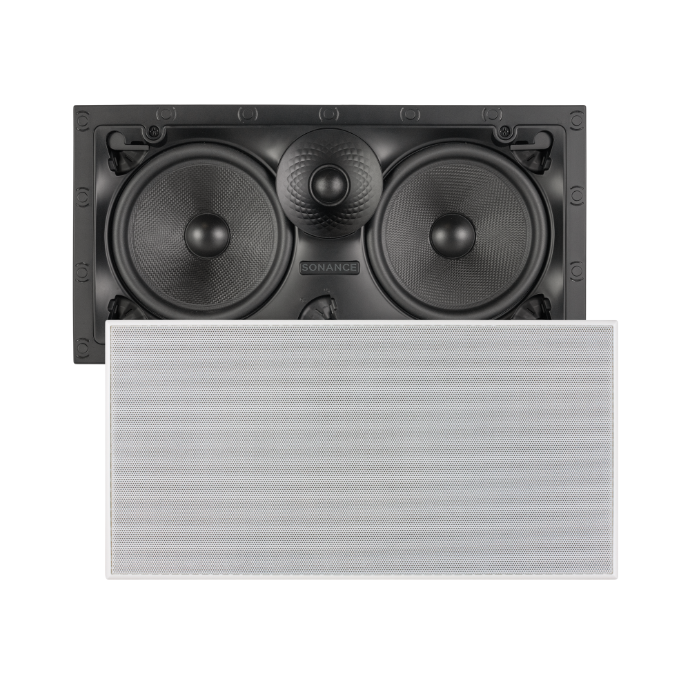 VX62 LCR RECTANGLE SPEAKER W/ WHITE MICRO TRIM GRILLE (1 EACH)