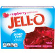 Jell-O Raspberry Sugar Free Gelatin Dessert, 0.6 oz Box