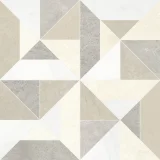 Waterjet Stone Mosaics Dune 16×16 Tria Mosaic Honed