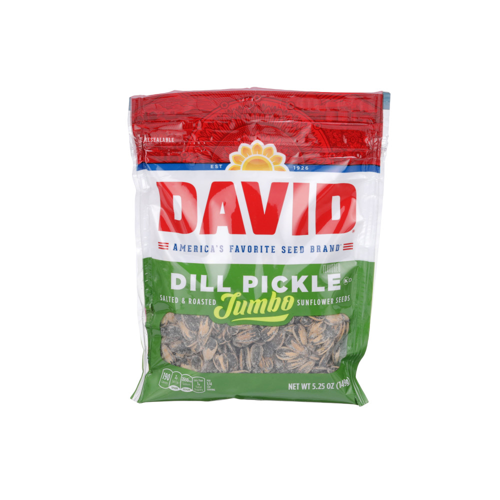 DAVID Dill Pickle Flavored Jumbo Sunflower Seeds Conagra Foodservice