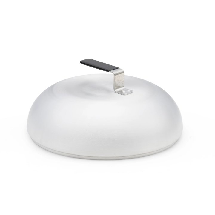 11-inch Wear-Ever® aluminum stir-fry domed cover in natural finish with dipped handle
