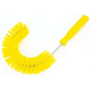 Carlisle, Sparta Spectrum, 11.5in, Color Coded Clean-In-Place Hook Brush, Polyester Bristles, Yellow