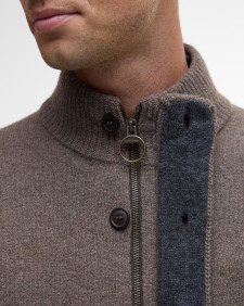 Maglione con zip Patch 