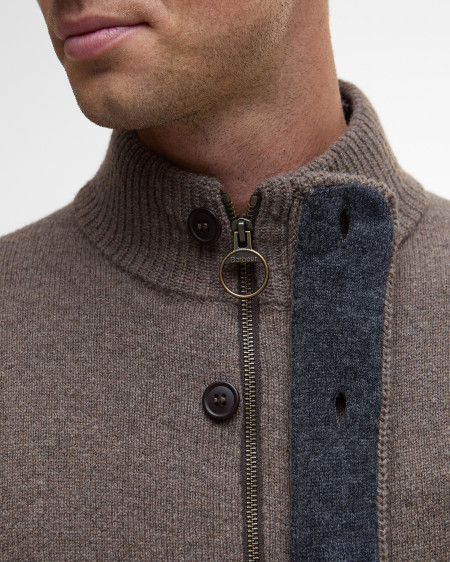 Maglione con zip Patch
