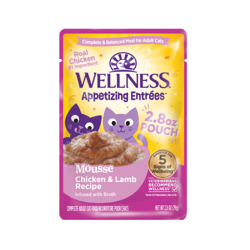 Wellness Appetizing Entrees Chicken & Lamb Front packaging