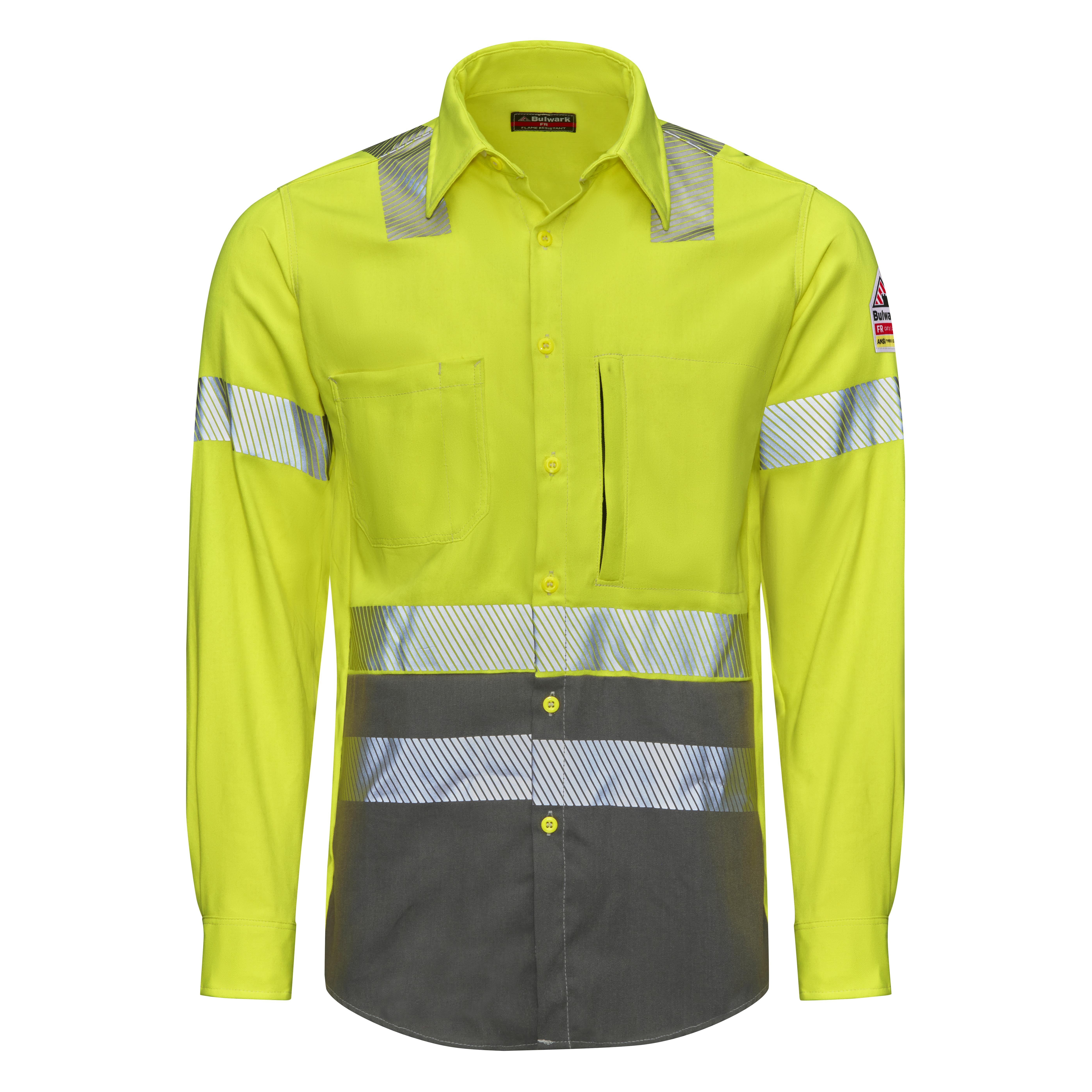 Men‘s Hi-Visibility Color Block Uniform Shirt-Bulwark