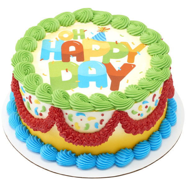 Oh Happy Day PhotoCake® Edible Image®
