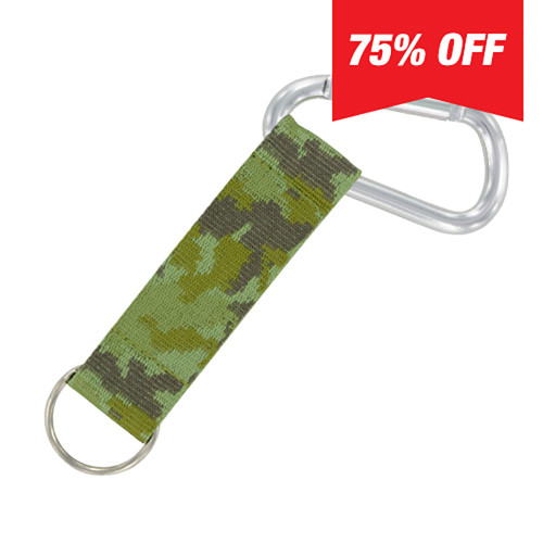 Carabiner Strap (Green Camo) 6 Pack