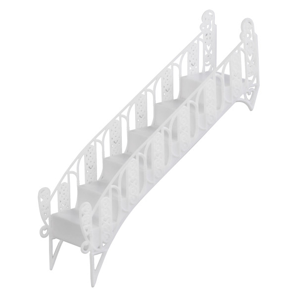 White Stair Bridge Wedding Ornament