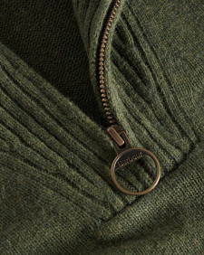 Maglione con mezza zip in lana d'agnello Essential 