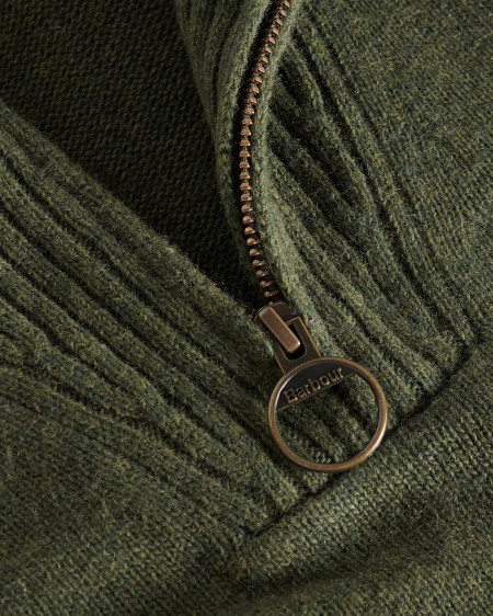 Maglione con mezza zip in lana d'agnello Essential