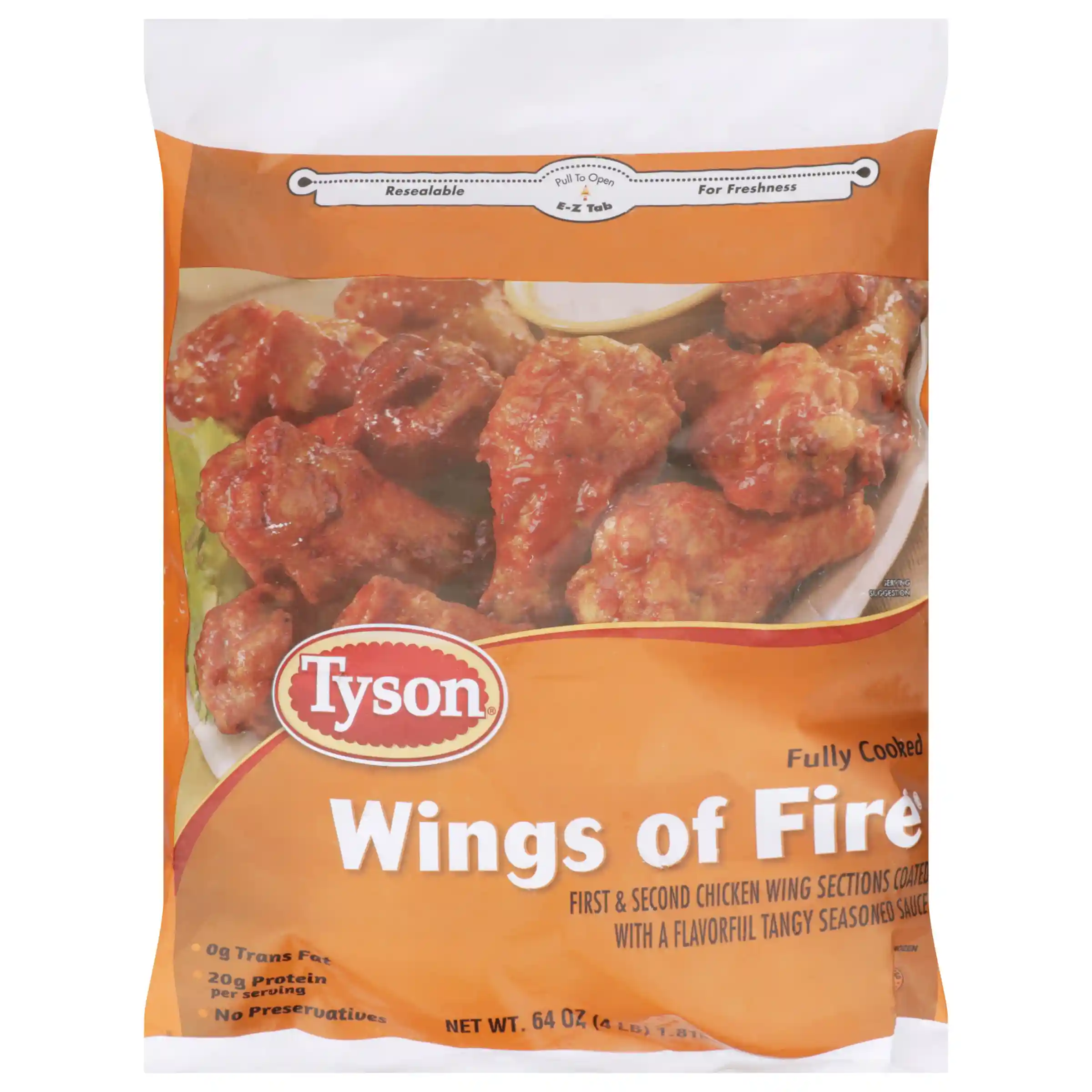 Tyson® Wings of Fire® Fully Cooked Glazed Bone-In Chicken Wing Sections, Small_image_21