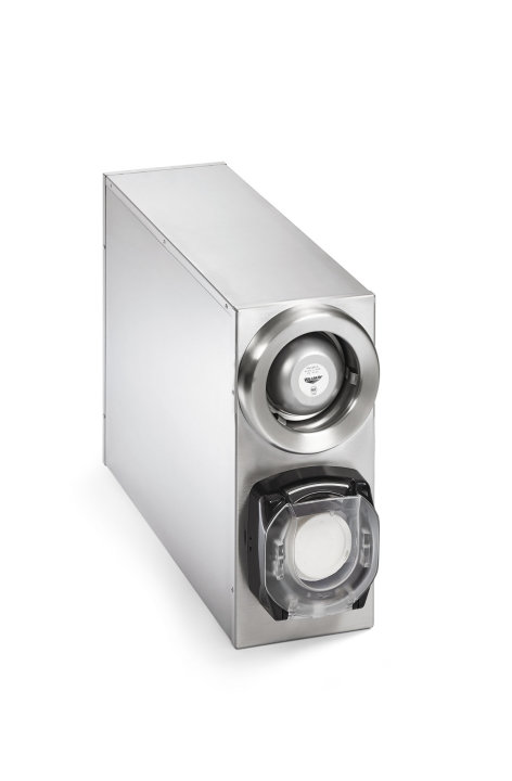 Configurable Stainless Steel Dispenser Cabinets with LidSaver® 3 Lid Dispenser Options
