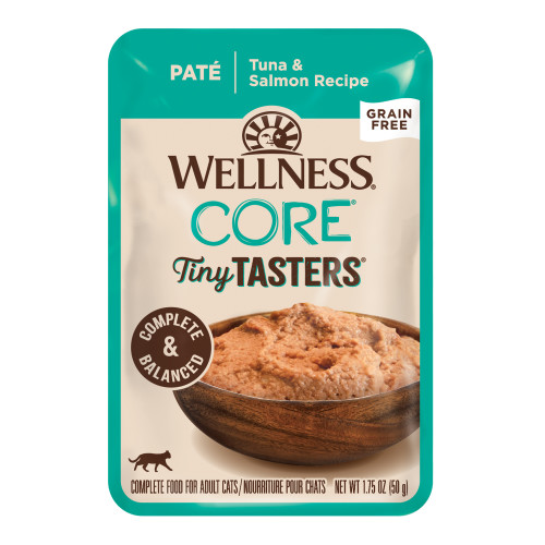 Wellness CORE Tiny Tasters Tuna & Salmon Pate Front packaging