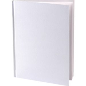 Hardcover Blank Book 6" x 8" Portrait, White
