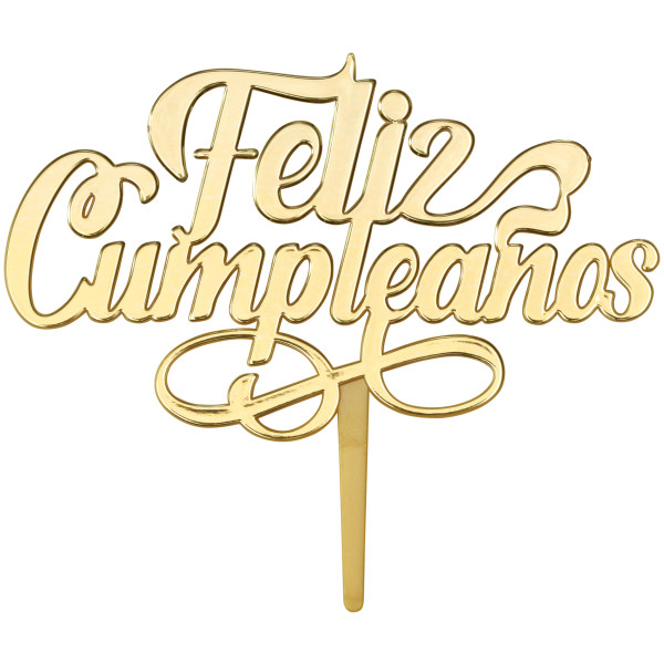 Feliz Cumpleaños Plastic Candle Holder