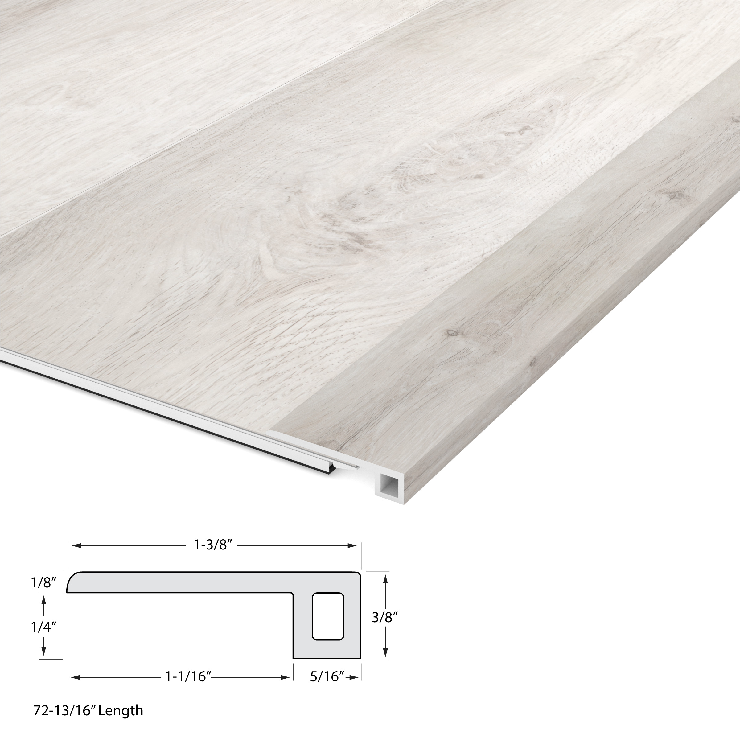 White Aspen Cali Vinyl Threshold view 4