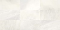 Candora Stone Vestal White 12×11 Linear Leaf Mosaic Mixed Finish