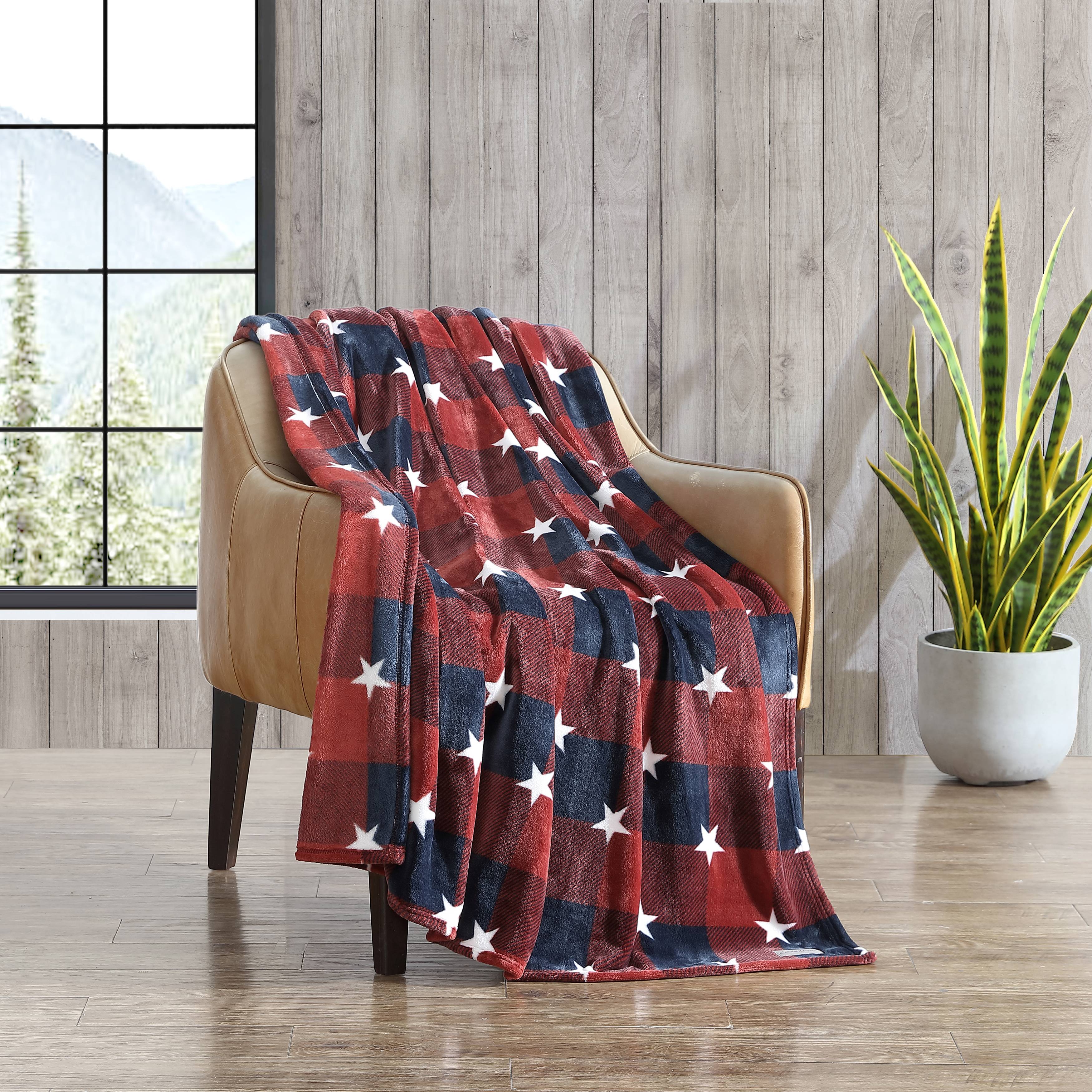 Eddie Bauer Plush-Fleece Throw Blanket